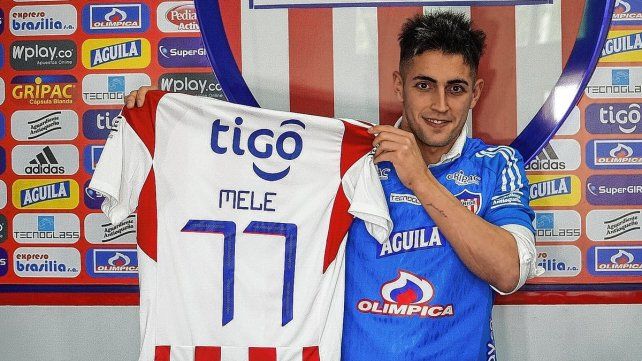 Santiago Mele se mostró muy feliz de dar este paso en su carrera al ser presentado como refuerzo de Junior.