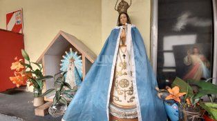 La imagen de la Virgen de Itatí recuperada en un operativo policial