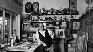 El artista en su taller. Foto Gentileza Guille Prat.&nbsp;