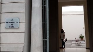 Los Tribunales de Vera donde se llevó adelante la audiencia de imputación a la vicepresidenta de la comuna de Los Amores.