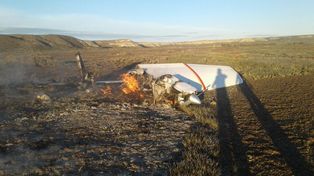 Dos muertos por la caída de una avioneta en un campo de la Península Valdés