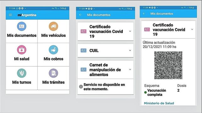 Paso a paso del pase sanitario
