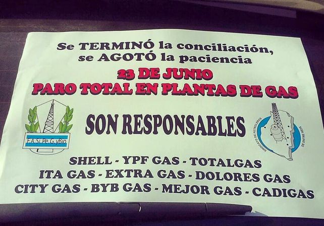 El martes podría verse afectada la provisión de garrafas en Entre Ríos