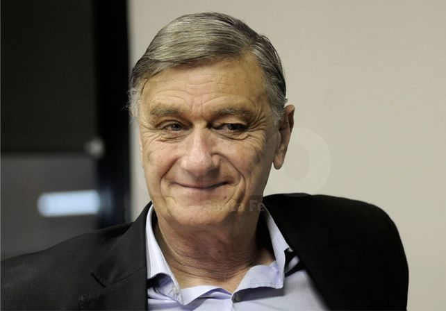 Cierre. Binner dio la última entrevista antes del inicio de la veda por los comicios del domingo. UNO de Santa Fe/Juan M. Baialardo