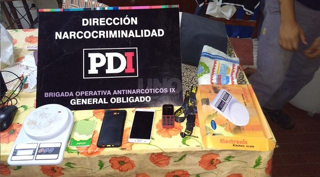 Los elementos secuestrados durante los allanamientos.
