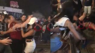 Hombres y mujeres en una batalla campal en boliche de San Juan