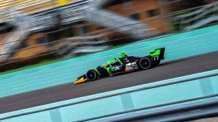 El piloto del Juncos Hollinger Racing completó el segundo día de pruebas en el trazado de Miami.