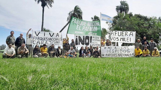 Trabajadores del Parque Nacional El Palmar