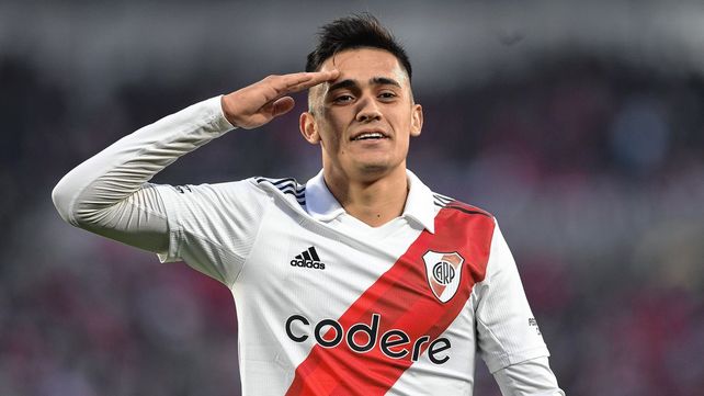 Pablo Solari marcó el primer gol de River.