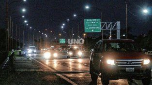 Ruta nacional 168. Los plazos de la segunda etapa de las obras de iluminación son de aproximadamente 30 días.