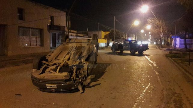 Espectacular vuelco dejó un herido leve