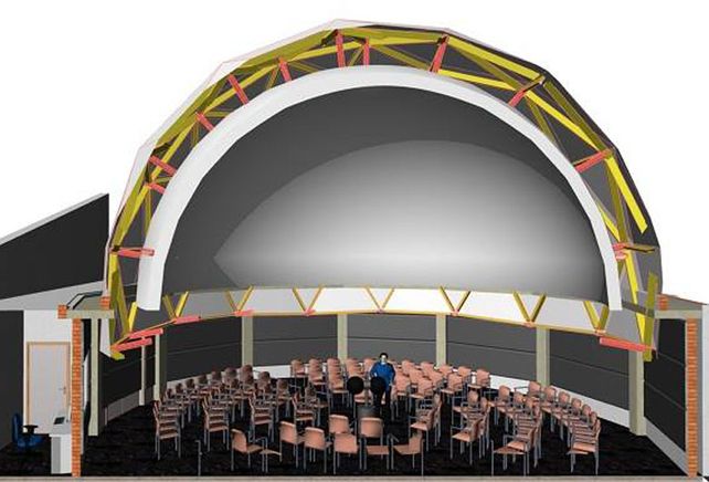 Idea. Un arquitecto hizo un bosquejo de cómo quedaría el espacio. El plano final se terminará esta semana.