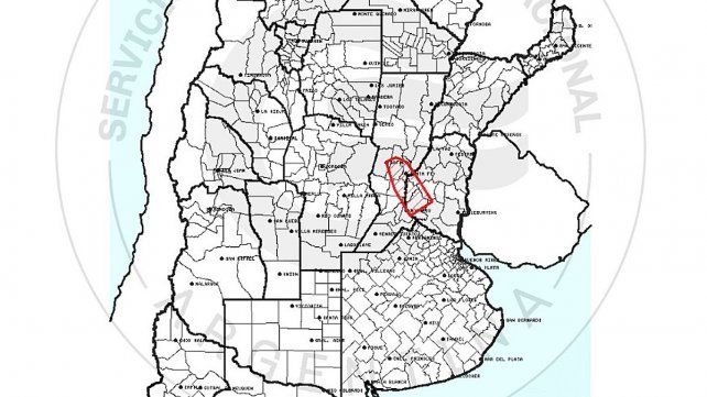 SMN: alerta naranja por tormentas fuertes para Entre Ríos