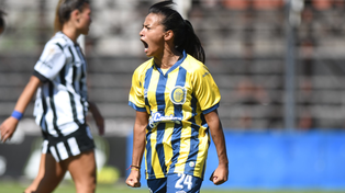 Nadia Fernández grita el único tanto del partido.