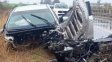 Ruta 18: perdió el control del auto durante el temporal y sufrió un fuerte choque