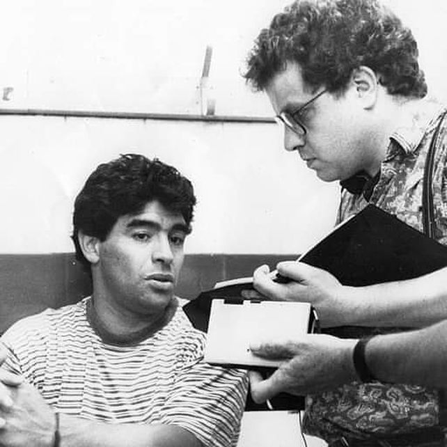 El álbum. Maradona y el periodista de La Capital