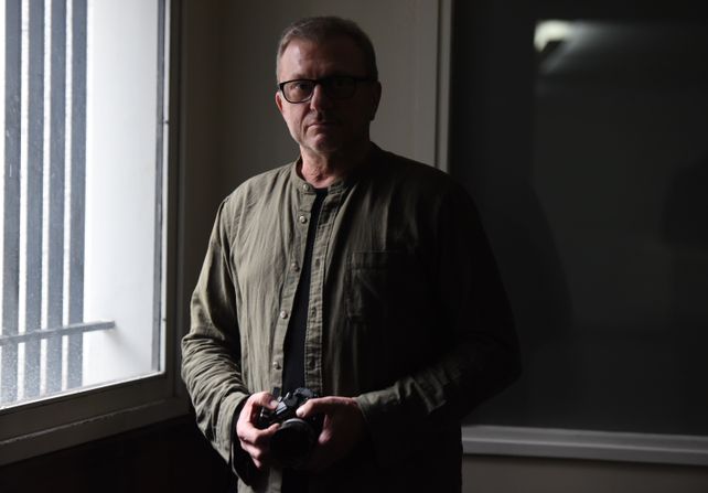 El reportero gráfico Gustavo Germano estuvo en Rosario para declarar en la caus Feced III.&nbsp;
