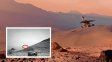 Una foto de Curiosity en Marte se volvió viral por una extraña figura negra sobre el horizonte
