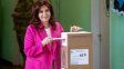 Cristina Kirchner votó en Río Gallegos