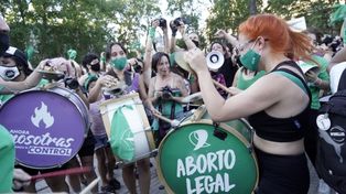 Manifestantes “verdes” se movilizaron cuando la ley de debatió y votó en el Congreso nacional.