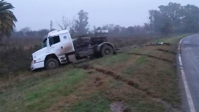 Ruta 39. El incidente vial se registró en el ingreso a Lucas González.
