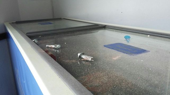 Robo y destrozos en una heladería de avenida General Paz