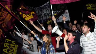 Estudiantes y docentes, en lucha