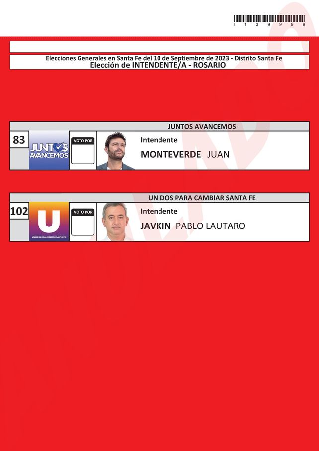 Postulantes a intendente de Rosario.