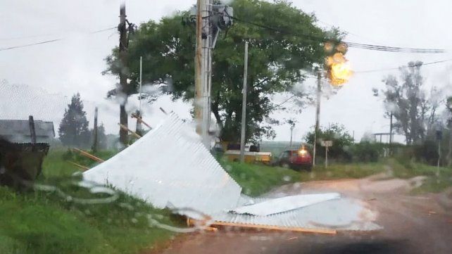 Temporal. Calle Cabo Pereyra y Ejército Nacional