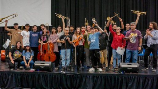 Comenzaron los conciertos didácticos de orquestas con más de 350 gurises de Paraná, Oro Verde y Santa Anita