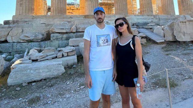 Celeste Cid y Santiago Korovsky compartieron postales de su visita a la Acrópolis
