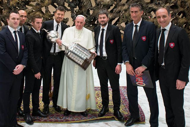El Papa recibió a San Lorenzo: Son parte de mi identidad cultural