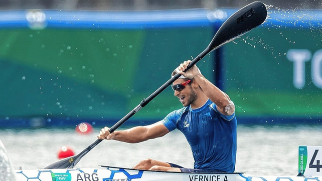 Histórica actuación logró Agustín Vernice en la cuarta final para el canotaje argentino enlos Juegos Olímpicos. Finalizó octavo en K1 1000m.