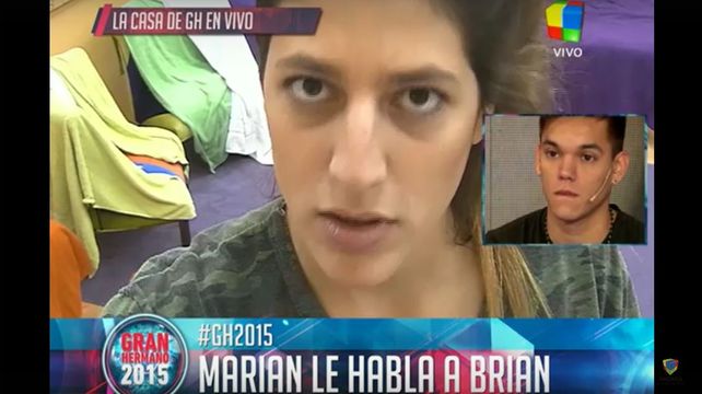 “Gran Hermano 2015”: Marian le habló en vivo a Brian