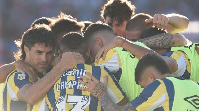 El festejo de los jugadores de Central