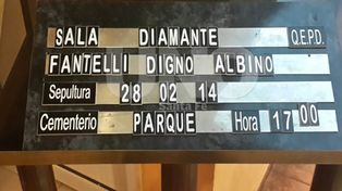 Impotencia, bronca y dolor en el último adiós a Digno Fantelli