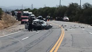Dos nenes y una mujer murieron en un choque frontal en la ruta 34