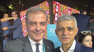 Diego Sueiras, Presidente de la FNGA, junto al Alcalde de Londres, Sadiq Khan