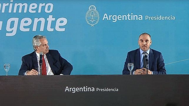 Impulso. El presidente y el ministro de Economía
