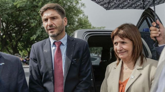 Maximiliano Pullaro junto a Patricia Bullrich en Reconquista.