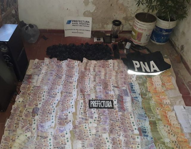 Prefectura: detenidos, secuestro de droga y miles de pesos