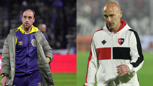 Matías Lequi y Sebastián Méndez, entrenadores debutantes en el clásico rosarino.