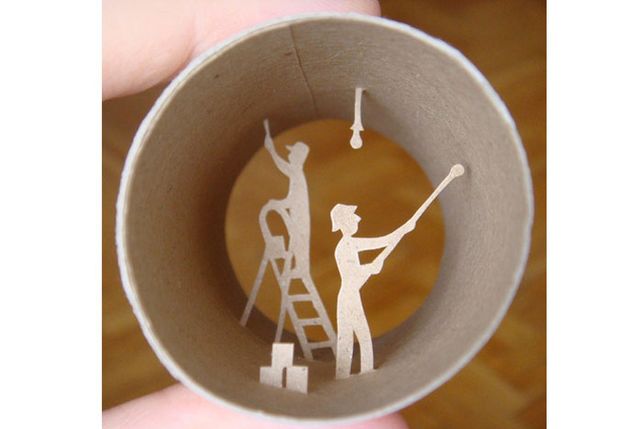 Arte en rollos de papel