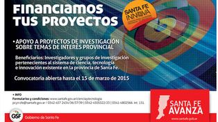 Nueva convocatoria para financiamiento de proyectos de investigación