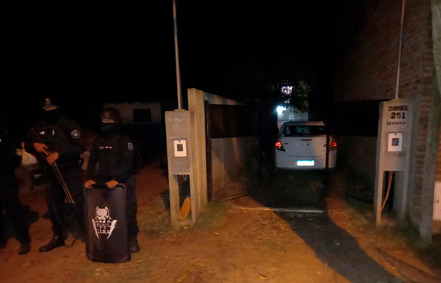 Este es otro de los domicilios allanados a pedido de fiscal Iván Raposo sobre calle Dimmer.