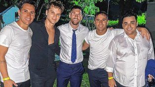 Lionel Messi participó del casamiento de su cuñada.
