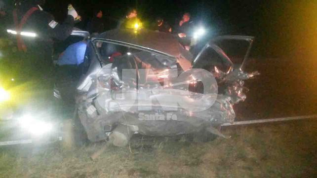 Choque frontal con siete heridos en el acceso a Villa Guillermina