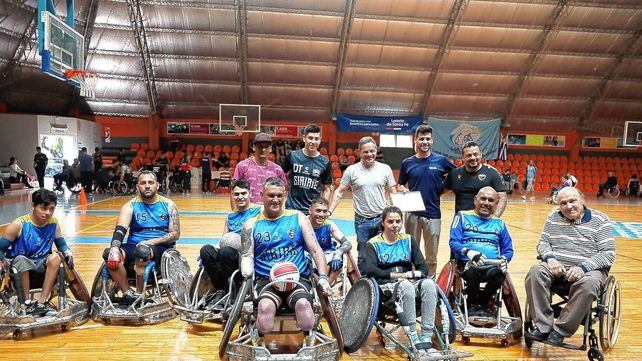 El equipo de Cilsa de Santa Fe que participó del Torneo Nacional de Quad Rugby desarrollado en nuestra capital.