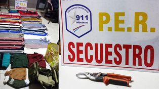 Paraná: lo encontraron con prendas robadas dos veces en la misma noche