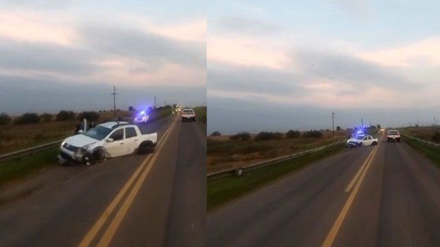Ruta 12: perdieron el control y chocaron contra el guardarraíl